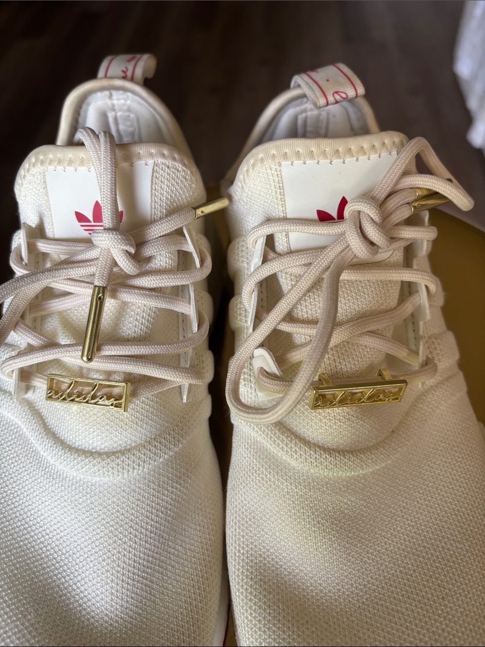 Adidas Valentine’s ❤️ Cream and Red NMD_R1 Sneakers - Picture 6 of 15